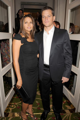 Matt Damon Wife Luciana Damon Editorial Stock Photo - Stock Image
