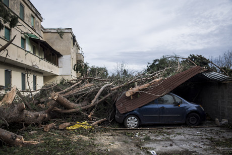 Tornado Caused Damage Cesano Di Roma Editorial Stock Photo - Stock ...