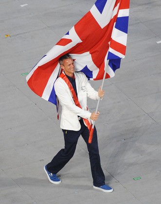 Gbr Flag Bearer Mark Foster Swimmer Editorial Stock Photo - Stock Image 