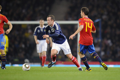 Football - Euro 2012 Qualifying - Scotland vs Spain Charlie Adam (Scotland) at Hampden Park