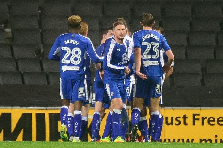 Chesterfield Players Players Celebrate Chesterfield Midfielder ...