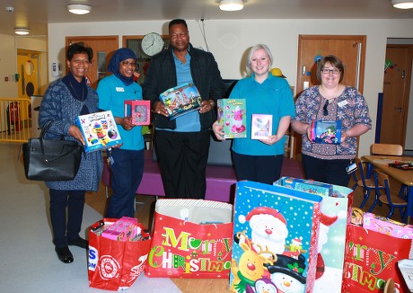 Children's Hospital receives early Christmas gifts, Birmingham, UK - 23 Nov 2016