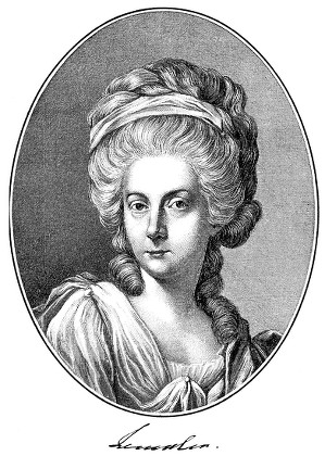 Historical Print Portrait Anna Amalia Von Editorial Stock Photo - Stock ...