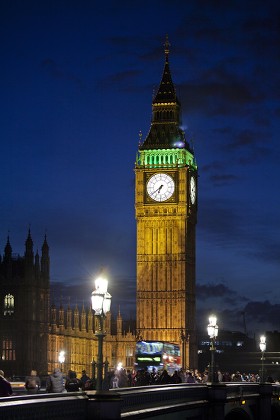 Big Ben Westminster Bridge Dusk London Editorial Stock Photo - Stock ...