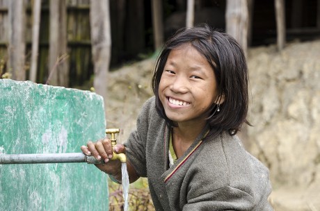 Apatani Girl Without Tattoos Traditional Bamboodiscs Editorial Stock