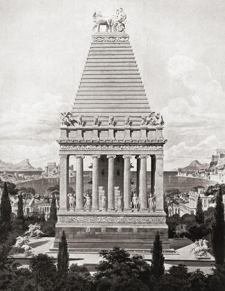 Artists Impression Mausoleum Halicarnassus Tomb Mausolus Editorial ...