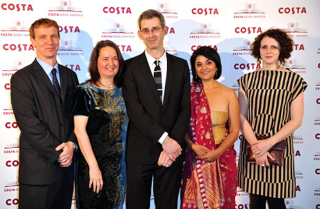 Costa Book of the Year Awards at Quaglinos Restaurant St James's Winners - Jason Wallace Jo Shapcott (overall Winner) Edmund De Wall Kishwar Desai and Maggie O'farrell