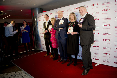 Costa Book Awards 2013 at Quaglinos Mayfair Winners - Nathan Filer (first Novel) Kate Atkinson (novel) Michael Symmons Roberts (poetry) Lucy Hughes-hallett (biography) and Chris Riddell (children's)