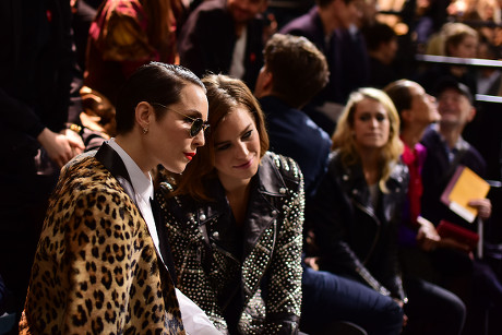 London Fashion Week - Mulberry Aw16 Fashion Show at Guildhall Front Row - Noomi Rapace and Ellinor Olovsdotter (elliphant)