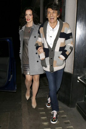 Ronnie Wood and Sally Humphries out and about, London, UK - 07 Dec 2016