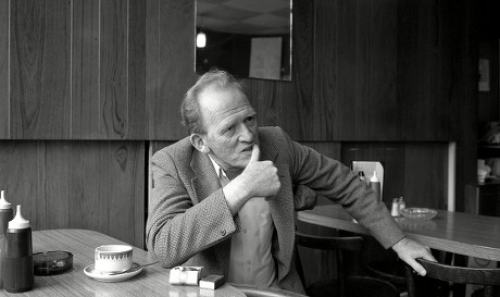 Gordon Jackson During A Break From Rehearsals at Wimbledon Theatre