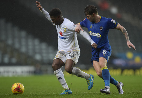Kieran Agard Mk Dons Jake Reeves Editorial Stock Photo - Stock Image ...