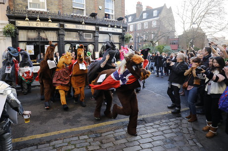 London Pantomime Horse Race Takes Place Editorial Stock Photo - Stock ...