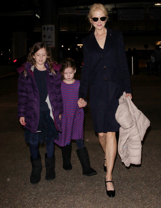 Nicole Kidman Daughters Faith Urban Sunday Editorial Stock Photo