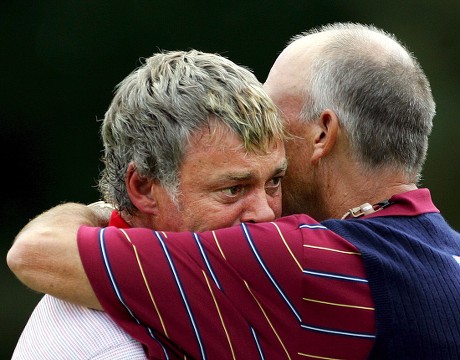 Darren Clarke of Ireland Receives a Hug From Usa Captain Tom Lehman - 24 Sep 2006