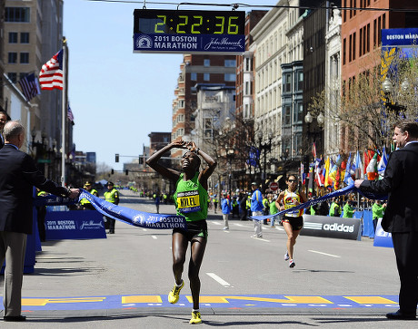 Caroline Kilel Kenya Crosses Finish Line Editorial Stock Photo - Stock ...