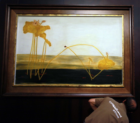 Worker Prepares Under Painting By Chinese Editorial Stock Photo - Stock ...