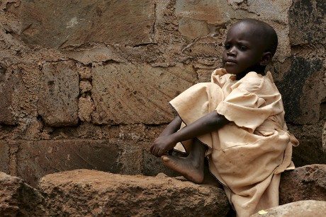 Young Girl Sits By Wall Thika Editorial Stock Photo - Stock Image ...