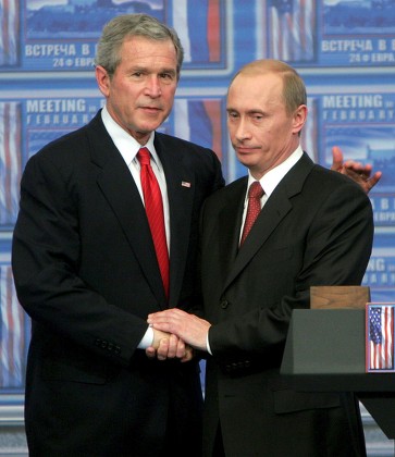 Us President George W Bush Russian Editorial Stock Photo - Stock Image ...