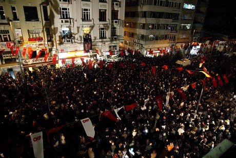 Thousands Turkish Demonstartors Gather Protest Murder Editorial Stock ...