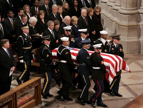 Casket Former Us President Gerald R Editorial Stock Photo - Stock Image ...