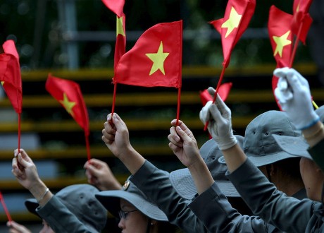 13 Vietnamese flags of national front Stock Pictures, Editorial Images ...