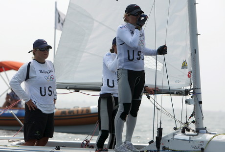 Yngling Sailors Sally Barkow Carrie Howe Editorial Stock Photo Stock