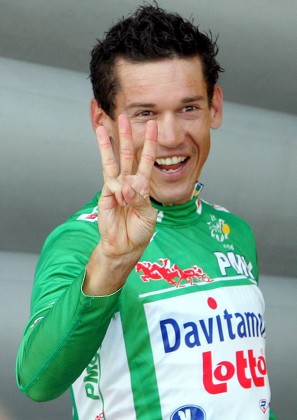 Maillot Cyclisme Robbie McEwen – Davitamon Lotto Tour De France 2006 – Vert (points) – Nike – Taille XL