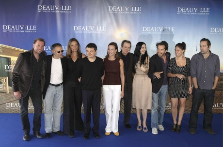 The Jury of the 34th International Film Festival of Deauville (l-r) : Belgian Humorist and Actor Francois Damiens French Screenwritter Pierre Jolivet Portuguese Actress Leonor Silveira Romanian Director Christian Mungiu French Actress and President of the Jury Carole Bouquet Us Production Designer Dean Tavoularis Israeli Director Ronit Elkabetz French Director Edouard Baer French-italian Actress Diane Fleri and French Director Ceric Kahn Pose For Photographers During the Jury's Photocall at the 34th International Film Festival of Deauville 08 September 2008 in Deauville France the Festival is Scheduled For 05 to 14 September
