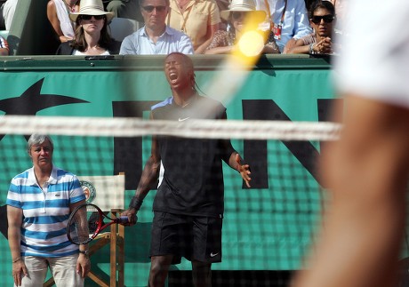 Gael Monfils France Seen Through Racquet Editorial Stock Photo - Stock ...