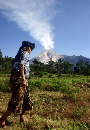 Local Walks Front Mount Merapi Which Editorial Stock Photo - Stock ...