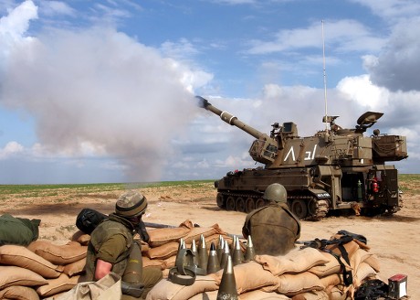 Israeli Soldiers Sand Bagged Position They Editorial Stock Photo ...