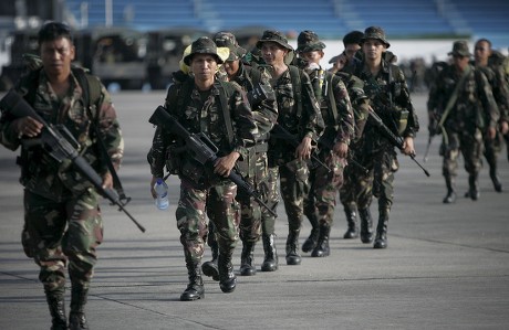 Soldiers Philippine Army Line Board Philippine Editorial Stock Photo ...