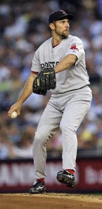 Red Soxs John Smoltz Pitches During Editorial Stock Photo - Stock Image ...