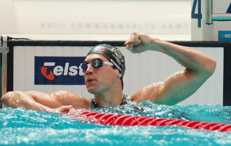 English Swimmer Simon Burnett Presents His Editorial Stock Photo ...