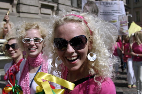 Blondhaired Pinkclad Women Participate Go Blonde Editorial Stock Photo -  Stock Image | Shutterstock