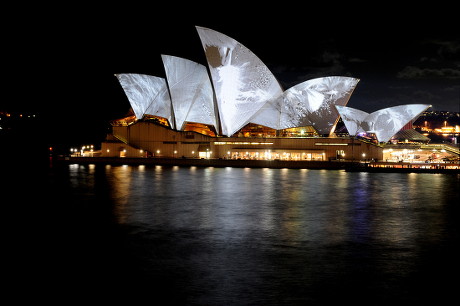 Sydney Opera House Lit On Opening Editorial Stock Photo - Stock Image ...