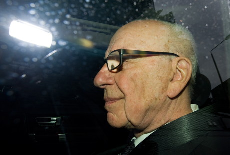 Media Magnate Rupert Murdoch Leaves His Editorial Stock Photo - Stock ...