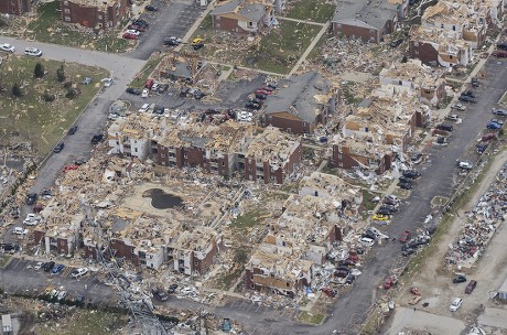 Aerial Views What Apartment Complex Aftermath Editorial Stock Photo