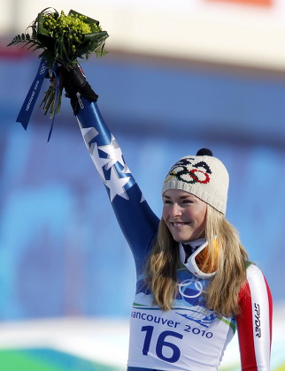 Winner Lindsey Vonn Usa Celebrates During Editorial Stock Photo - Stock ...