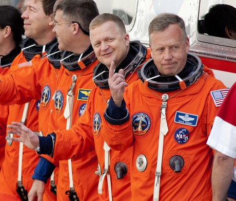 Nasa Astronauts Rl Commander Steve Lindsey Editorial Stock Photo ...