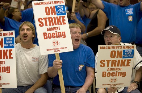 Boeing Machinists Union Members Wally Anderson Editorial Stock Photo ...