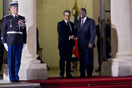 France Ivory Coast President State Visit - Jan 2012