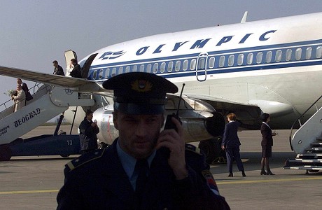 Belgrade Serbia Yugoslavia Serbian Policeman Speaks Editorial Stock ...