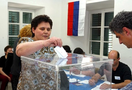 Kotor Montenegro Yugoslavia Woman Casts Her Editorial Stock Photo