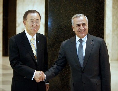 Lebanon Ban Ki - moon Diplomacy - Jan 2012