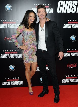 Us Actress Paula Patton Husband Robin Editorial Stock Photo - Stock ...