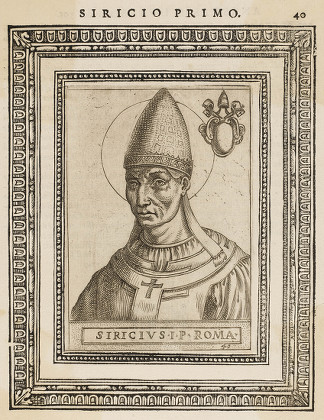 Pope Siricius Pope Saint Reigned 384 Editorial Stock Photo - Stock ...