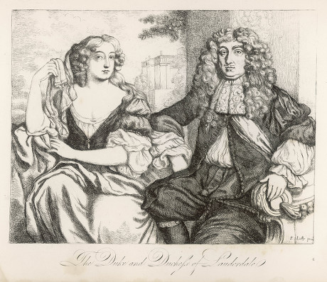 John Maitland Duke of Lauderdale Prime Minister of Scotland with His Second Wife Elizabeth Countess of Dysart Widow of Sir Lionel Talmash 1616 - 1682