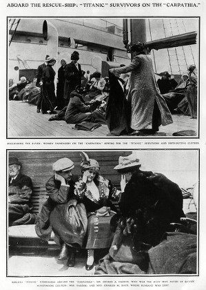 Survivors Titanic On Board Carpathia Ship Editorial Stock Photo - Stock  Image | Shutterstock